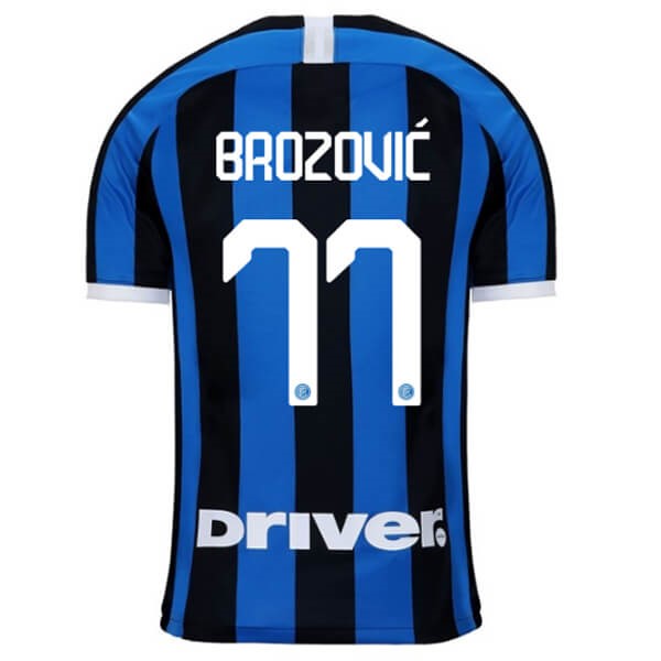Camiseta Inter Milan NO.77 Brozovic 1ª 2019-2020 Azul